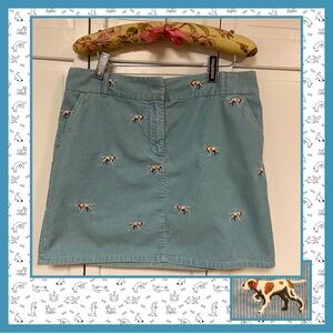 J Crew Hunting Pointer Dog Corduroy Skirt Four pockets ? Size L see measurements